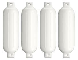 Defensa Inflável Em Pvc Branca G4 16,5 X 58,5cm Barco Kit 4