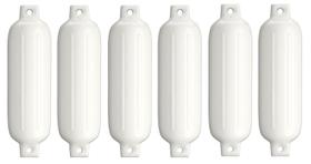 Defensa Inflável Em Pvc Branca G4 16,5 X 58,5cm Barco Kit 6