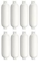 Defensa Inflável Em Pvc Branca G6 25,4 X 76,2cm Barco Kit 8 Defensa Inflável Em Pvc Branca G6 25,4 X 76,2cm Barco Kit 8