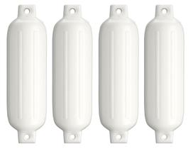 Defensa Inflável Pvc Branca G3 14,5 X 51,5cm Lancha Barco 4 un