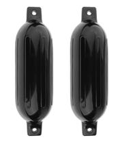 Defensa Inflável PVC Preta G4 17 X 59 cm Lancha Barco Kit 2