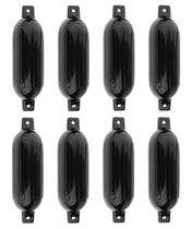 Defensa Inflável PVC Preta G4 17 X 59 cm Lancha Barco Kit 8