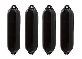 Defensa Náutica F1 15x61 Preta Inflável Barco Lancha Kit 4 Defensa Náutica F1 15x61 Preta Inflável Barco Lancha Kit 4