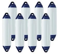 Defensa Náutica F3 22x74,5 Branca Inflável Barco Lancha 8 Un