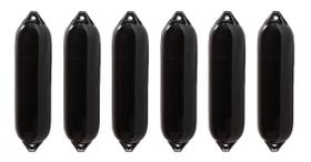 Defensa Náutica F3 22x74,5 Preta Inflável Barco Lancha Kit 6 Defensa Náutica F3 22x74,5 Preta Inflável Barco Lancha Kit 6
