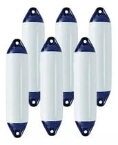 Defensa Náutica F5 29x77,5 Branca Inflável Barco Lancha 6 Un Defensa Náutica F5 29x77,5 Branca Inflável Barco Lancha 6 Un
