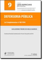 Defensoria Pública: Lei Complementar Nº 80-1994 - Vol.9 - Coleção Leis Especiais Para Concursos