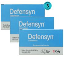 Defensyn 2000mg Com 60 Comp. para Cães e Gatos König Kit Com 3 - Konig