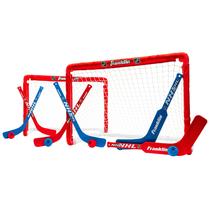 Definição de metas de mini hóquei Franklin Sports NHL Kids +3 anos