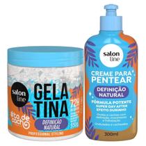 Definição Flexível: Creme 300ml e Gelatina 550g Definição Natural Salon Line Definição Flexível: Creme 300ml e Gelatina 550g Definição Natural Salon Line