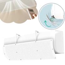 Defletor Ar Condicionado Direcionador de Vento 90CM com Regulagem