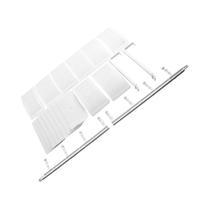 Defletor de Saída de Ar Condicionado de Parede com 8 Pás, Anti-Sopro Direto, Guia de Ar Frio Defletor de Saída de Ar Condicionado de Parede com 8 Pás, Anti-Sopro Direto, Guia de Ar Frio