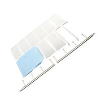 Defletor de Saída de Ar Condicionado de Parede com 8 Pás, Anti-Sopro Direto, Guia de Ar Frio Defletor de Saída de Ar Condicionado de Parede com 8 Pás, Anti-Sopro Direto, Guia de Ar Frio