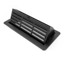 Defletor de ventilação de piso RXSIAT 10x25 cm ajustável preto
