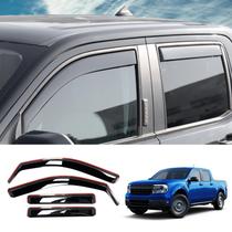Defletor de Vento para Veículo Maxzina Ford Maverick 2022-2026 4 Peças Defletor de Vento para Veículo Maxzina Ford Maverick 2022-2026 4 Peças