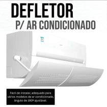 Defletor Direcionador de Ar Para Ar Condicionado Split até 24.000 BTUs Branco Ajustável
