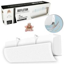 Defletor Para Ar Condicionado Plastic Ajustavel 180º 90X27Cm Defletor Para Ar Condicionado Plastic Ajustavel 180º 90X27Cm