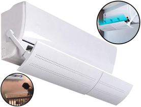 Defletor Plástico Para Ar Condicionado Direcionador De Ar Com Suporte Ajustável Universal