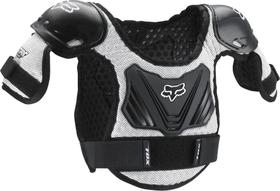 Defletor Roost Fox Racing Peewee Titan para Motocross - Preto/Prata Defletor Roost Fox Racing Peewee Titan para Motocross - Preto/Prata
