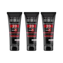 Defrizante Maxihair 250ml 20 Ativos em 1 - Kit C/ 3un