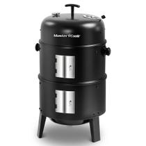Defumador a Carvão MASTER COOK 41 cm Vertical 4 em 1