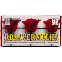 Defumador De Ambiente Incenso Rosa Vermelha Caixa Com 20