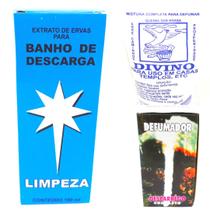 Defumador Espiritual Divino Ervas Sem Brasa Limpeza Descarrego Casa Umbanda Kit