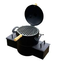 Defumador Mini Costelão Com Grelha Camping Pesca Churrasqueira