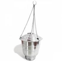Defumador turíbulo de metal grande 15cm - un Defumador turíbulo de metal grande 15cm - un