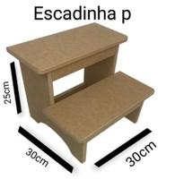 Degrau de mdf consultório assistente de maca estética escada manicure e crianças e pets