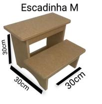 Degrau de mdf consultório assistente de maca estética escada manicure e crianças e pets