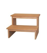 Degrau escadinha de Madeira pinus consultório assistente de maca estética e manicure