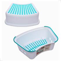 Degrau Infantil Antiderrapante Banquinho Step Banheiro Pia