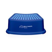 Degrau Infantil com Antiderrapantes Step Up Azul Multikids Baby - BB1007