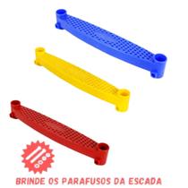Degrau Plástico P/ Escada De Cama Elástica Pula Pula 3 Peças + Parafusos - Casinha Brinquedos