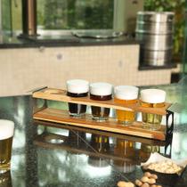 Degustador de Cerveja Sampler - Inox e Madeira Teca Degustador de Cerveja Sampler - Inox e Madeira Teca