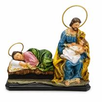 Deixa A Mãe Descansar Imagem Resina Sagrada Família 20cm Deixa A Mãe Descansar Imagem Resina Sagrada Família 20cm