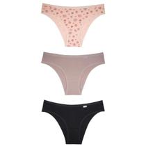 Del Rio Kit Calcinhas Biquíni Cotton Rosa Quartzo Nature M Del Rio Kit Calcinhas Biquíni Cotton Rosa Quartzo Nature M