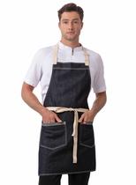 Delantal Chef Works Ridgewood de Mezclilla Índigo Azul Talla Ajustable Delantal Chef Works Ridgewood de Mezclilla Índigo Azul Talla Ajustable