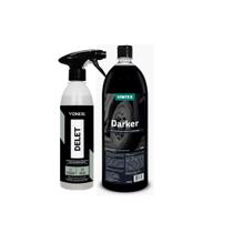 Delet Limpador Alta Performance Para Pneu 500ml + Darker Pneu Pretinho 1,5L Vonixx - NoBrand