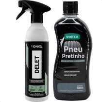 Delet Limpador Para Pneus e borrachas Pneu Pretinho 500ml
