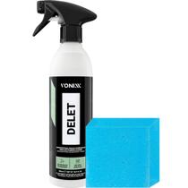 Delet Spray Espuma 500ml Limpador de Plasticos Borrachas Pneus Automotivo Geral Vonixx