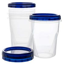 Deli Containers PLASTICPRO 960 ml, pacote com 3 embalagens, Twist Top Clear