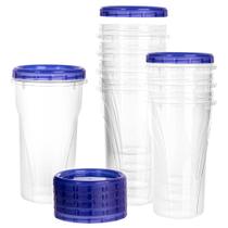Deli Containers PLASTICPRO Twist Top 48 onças (1400 mL), pacote com 8 Deli Containers PLASTICPRO Twist Top 48 onças (1400 mL), pacote com 8