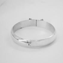 Delicada Pulseira de prata 925 rígida e larga Delicada Pulseira de prata 925 rígida e larga
