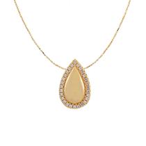 Delicado Pingente - Design Gota Contornada