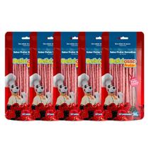 Deliciosso frutas sabor frutas vermelhas 90g - kit 5 un