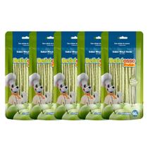 Deliciosso frutas sabor maça verde 90g - kit 5 un