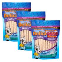 Deliciosso palito médio baby com leite 200g - kit 3 un