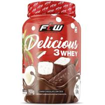 Delicious 3 Whey Sabor Chocolate com Coco 900g FTW - FITOWAY